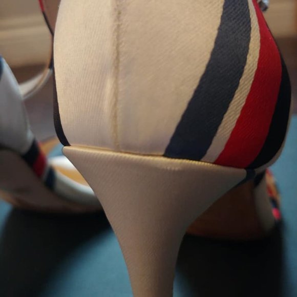 Monse Satin Striped Sandals - Picture 4 of 8